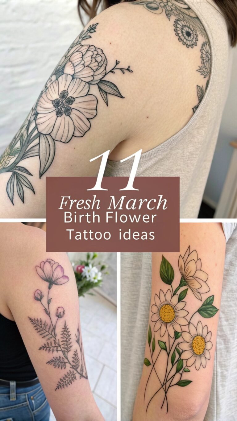 11 Fresh March Birth Flower Tattoo Ideas for Spring and New Beginnings