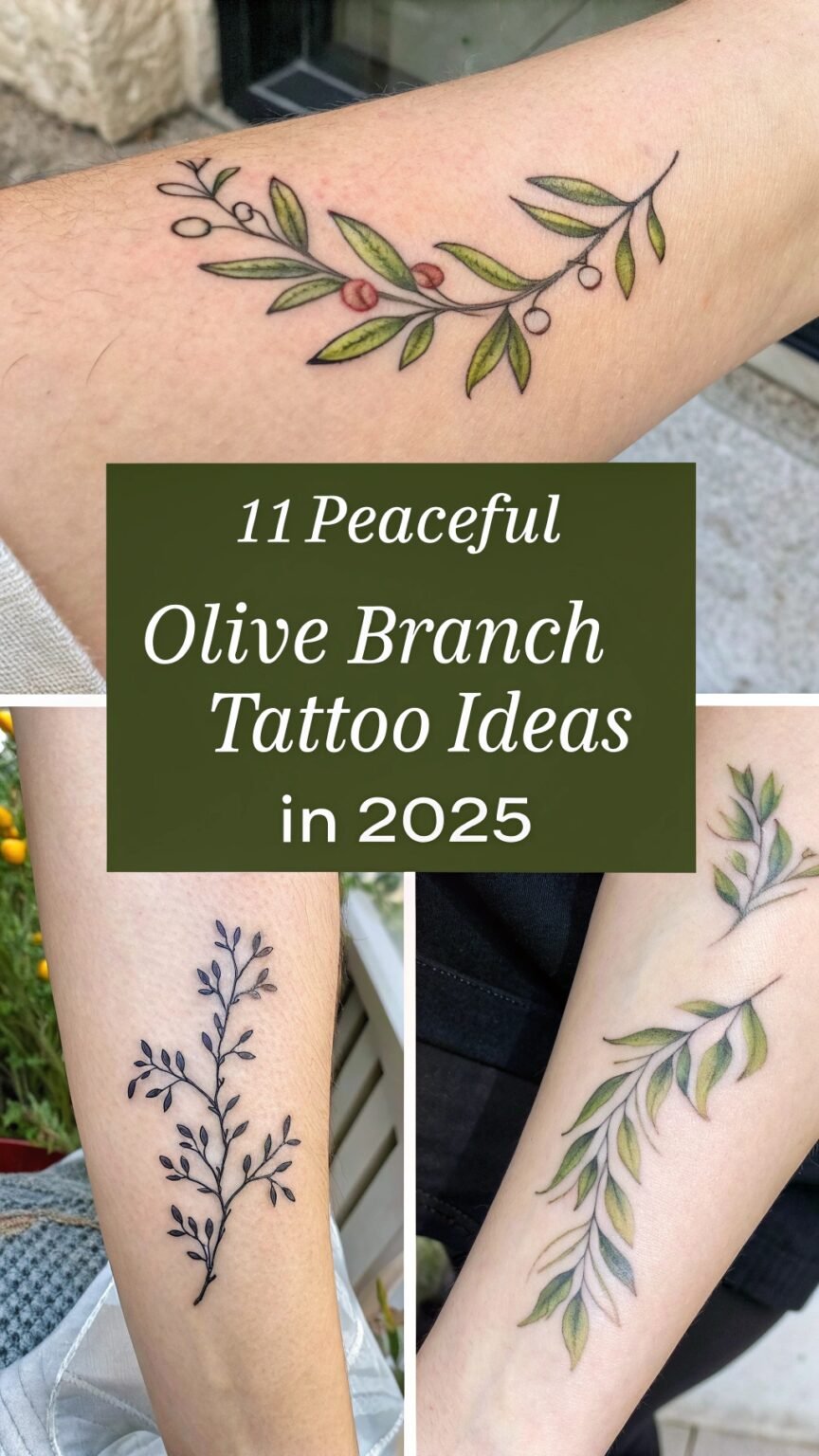 11 Peaceful Olive Branch Tattoo Ideas for Harmony and Serenity ...