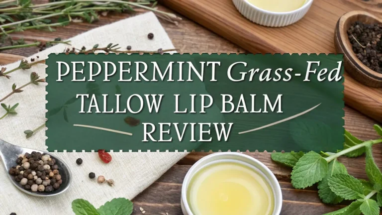 Peppermint Grass-Fed Tallow Lip Balm Review: Does It Really Work?