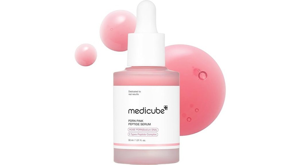 pink peptide rose serum