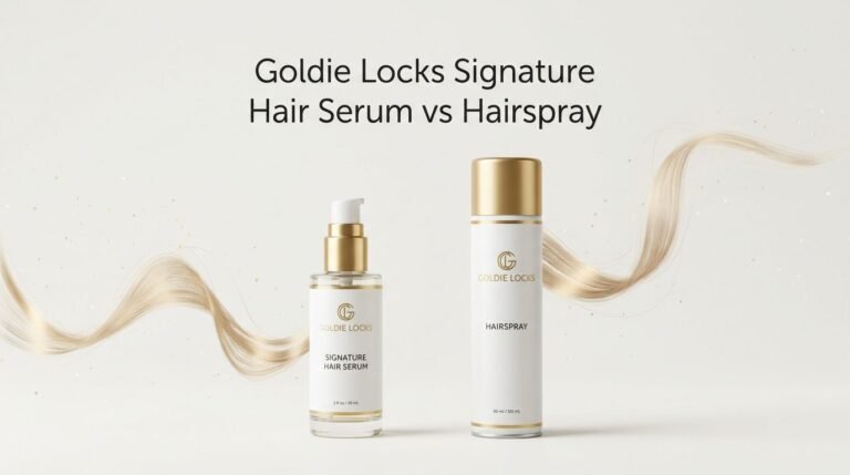 Goldie Locks Signature Hair Serum vs Hairspray